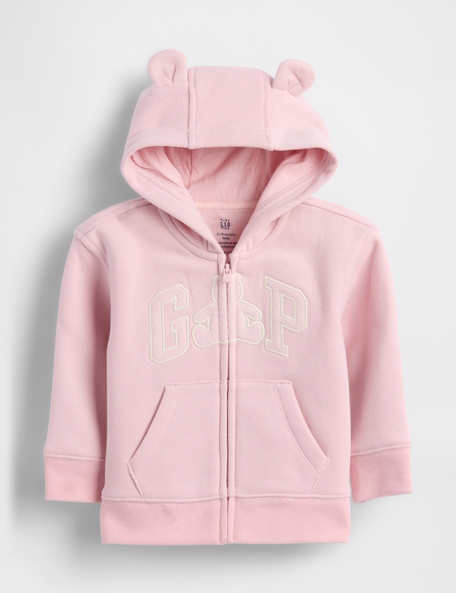 Baby VintageSoft Bear Logo Zip Hoodie