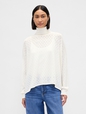 Oversized Pointelle Turtleneck