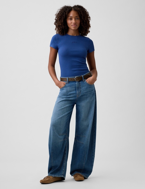 Modern Rib Gap Logo T-Shirt