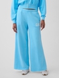 Gap Logo French Terry Wide-Leg Joggers