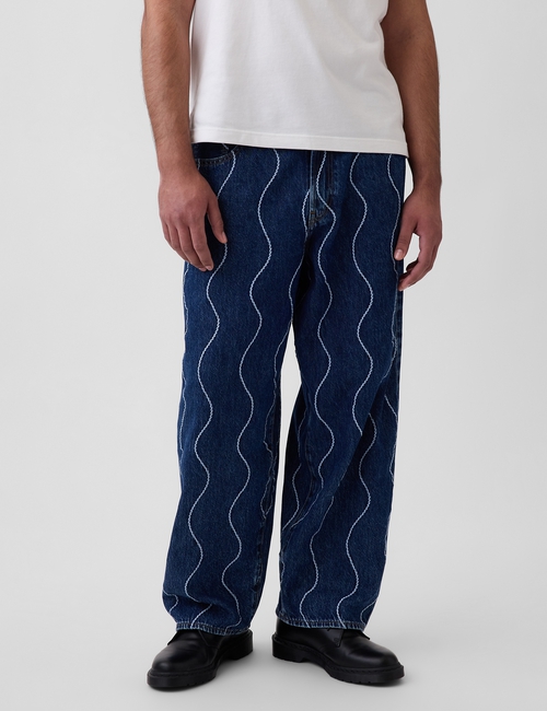 GAP X HFR BAPTISTE HIGH TIDE JEAN EMBROIDERED