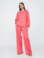 Crinkle Satin Easy Pants