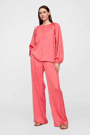 Crinkle Satin Easy Pants