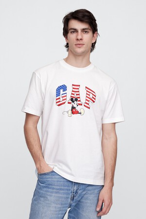 Gap x Disney Mickey Mouse Relaxed Everyday Soft Logo T-Shirt