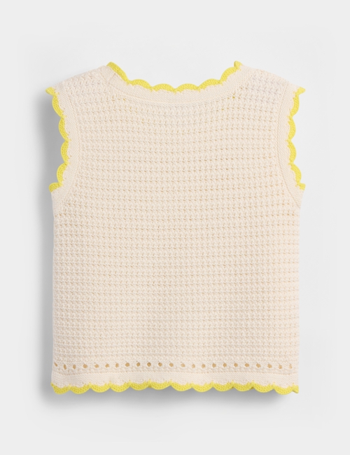 SL COTTON CROCHET TANK - HEART