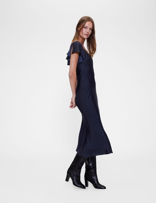 GapStudio Satin Midi Dress