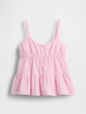 Kids Cotton Gauze Tiered Tank Top