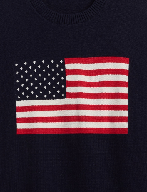 Relaxed Americana Intarsia Sweater