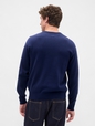 Relaxed Gap Logo Intarsia Sweater