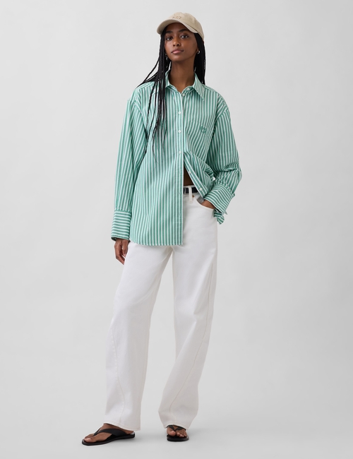 Organic Cotton Poplin Big Shirt