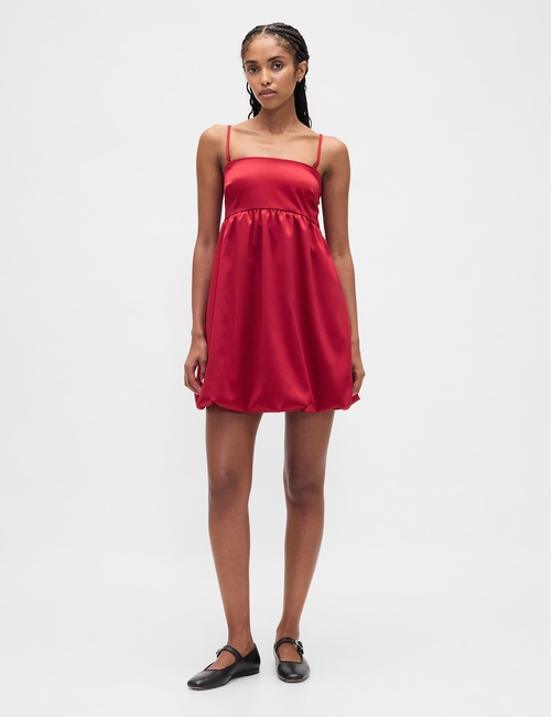 SL EMPIRE BUBBLE HEM MINI DRESS