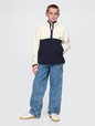 Kids Sherpa Logo Half-Zip Pullover
