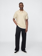 Textured Crochet Polo Shirt