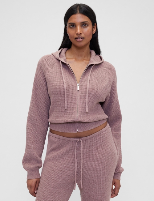 Gap × Summer Fridays CashSoft Waffle Crop Hoodie