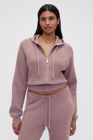 GAP X SUMMER FRIDAYS WAFFLE CASHSOFT HOODIE