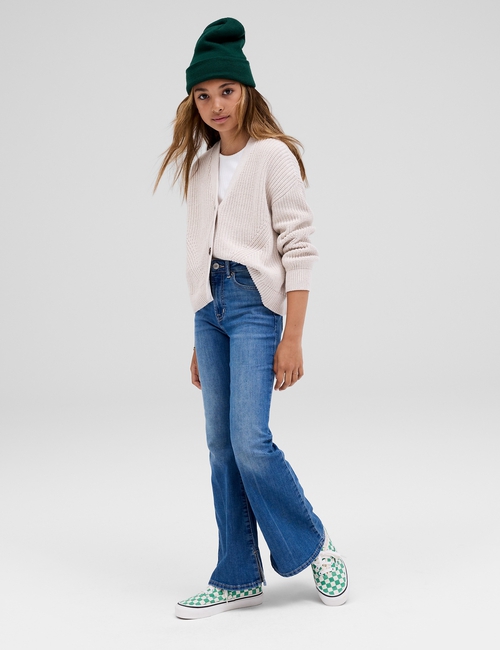 Kids High Rise '70s Flare Jeans with Washwell