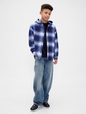 HOODED FLANNEL SHIRT