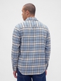 Organic Cotton Relaxed Flannel Shirt