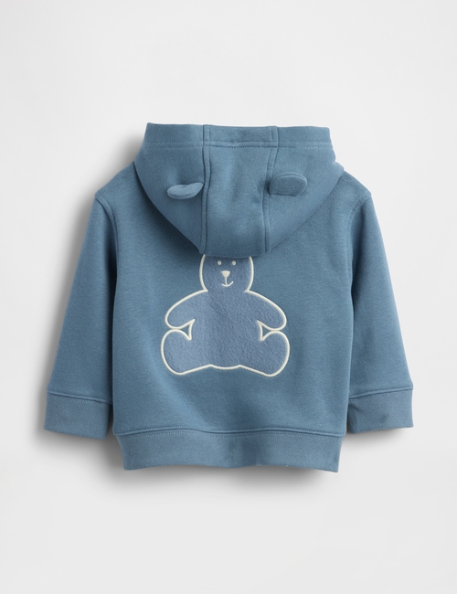 Baby VintageSoft Bear Logo Zip Hoodie