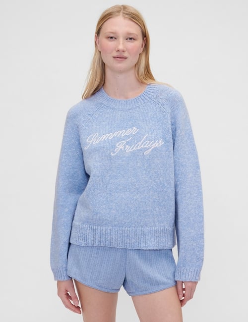 GAP X SUMMER FRIDAYS LOGO SWEATER