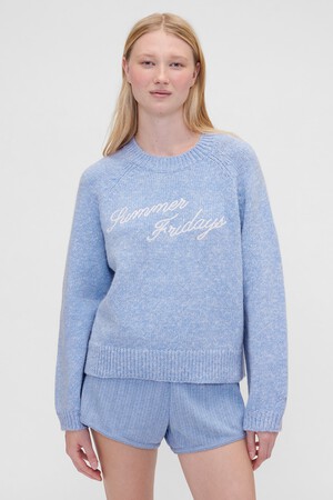 GAP X SUMMER FRIDAYS LOGO SWEATER
