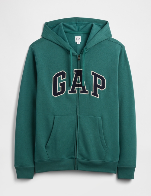 Relaxed Gap Logo Zip Hoodie