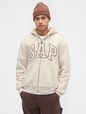 Relaxed Gap Logo Sherpa-Lined Zip Hoodie