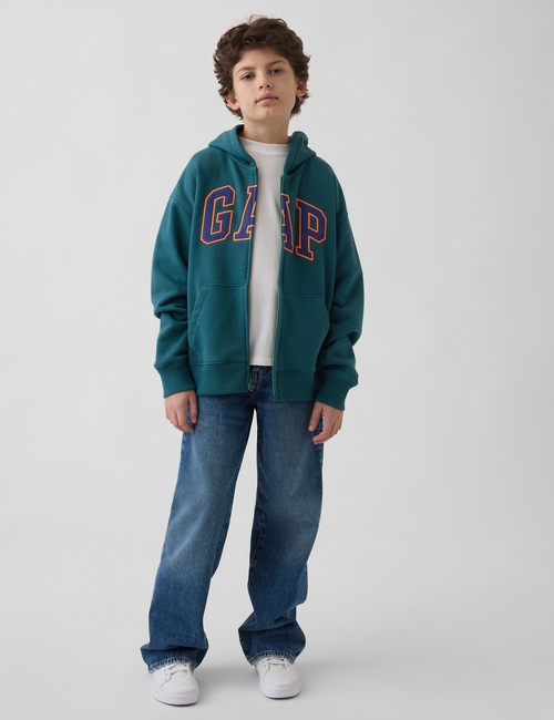Kids Relaxed Gap Logo French Terry Zip Hoodie