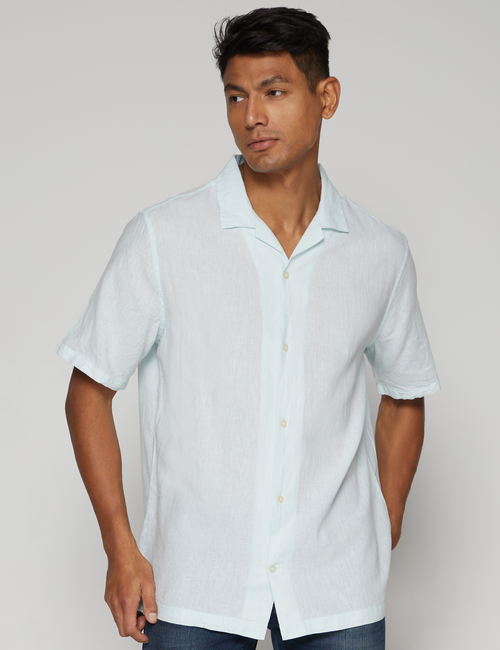Linen-Blend Vacay Shirt in Standard Fit