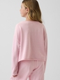 Kids French Terry Wide-Neck Logo Sweatshirt