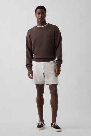 7.5" Linen-Cotton Shorts