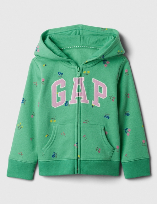 babyGap Logo Print Zip Hoodie