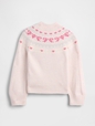 AIRY FAIRISLE MOCKNECK SWEATER
