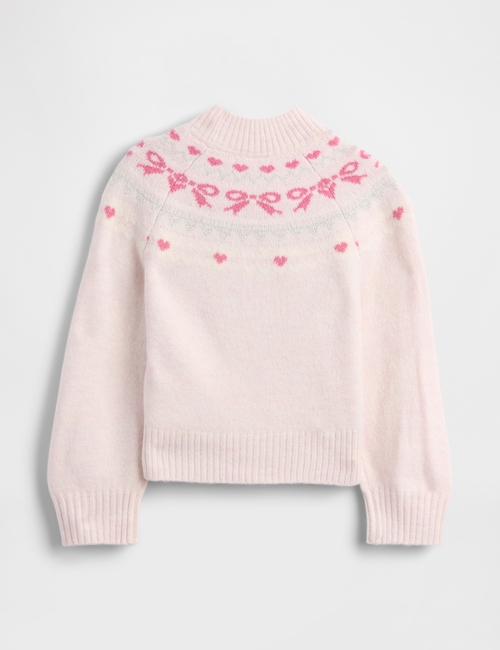 AIRY FAIRISLE MOCKNECK SWEATER