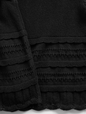 Linen-Blend Pointelle Sweater Crop Top