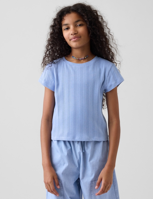 Kids Variegated Rib Fitted T-Shirt