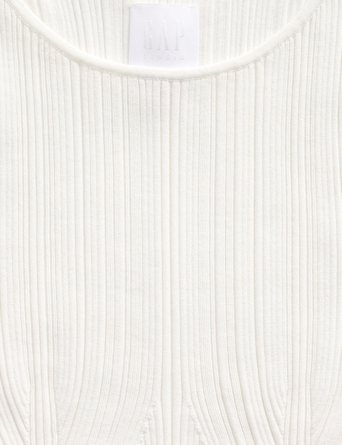GAP STUDIO VISCOSE KNIT CROPPED TEE