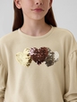 Kids Relaxed Flippy-Sequin Graphic Sweatshirt