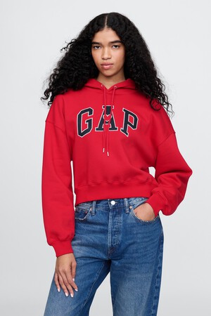 Vintage Soft Cropped Hoodie