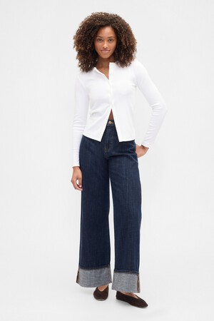 High Rise Wide-Leg Jeans