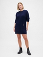 CashSoft Cable-Knit Mini Sweater Dress