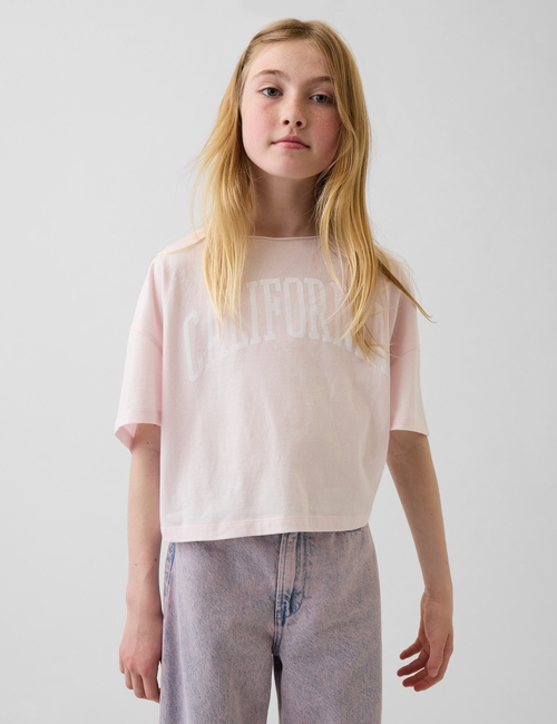 Kids Oversized Wide-Neck T-Shirt