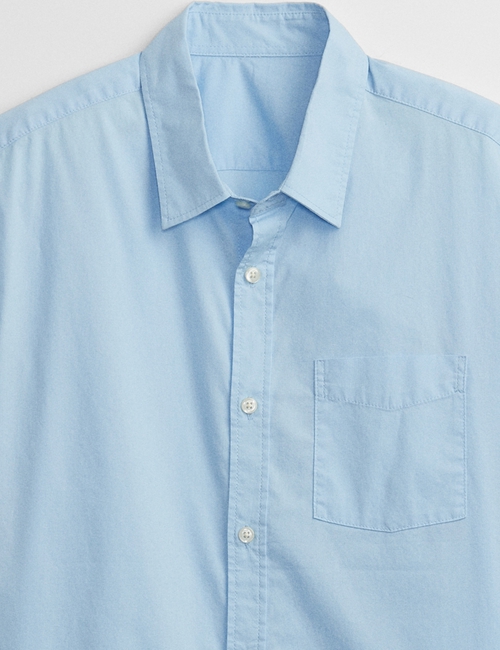 Stretch Poplin Shirt in Slim Fit