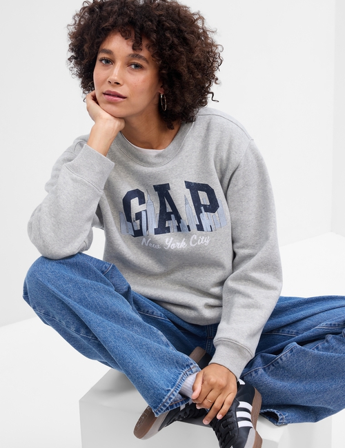 Relaxed Gap City Logo Sweatshirt