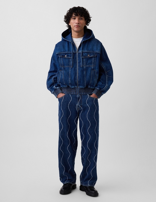GAP X HFR BAPTISTE HIGH TIDE JEAN EMBROIDERED
