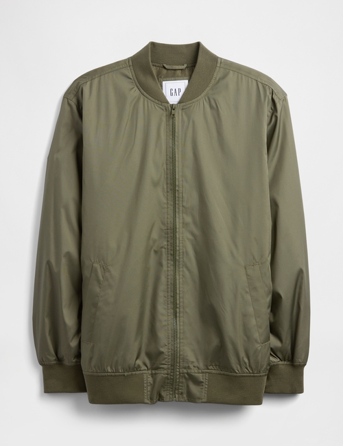 100% Recycled Relaxed Ripstop Bomber Jacket