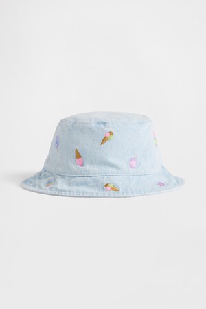 Baby & Toddler Embroidered Denim Bucket Hat