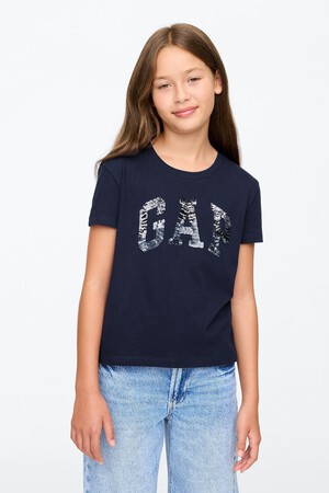 Kids Sequin Logo T-Shirt