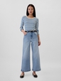 High Rise Wide-Leg Crop Jeans