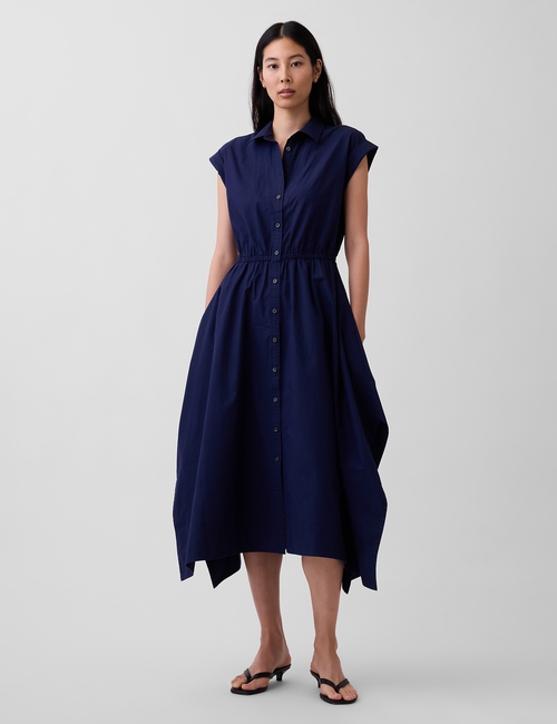 Poplin Handkerchief Shirtdress